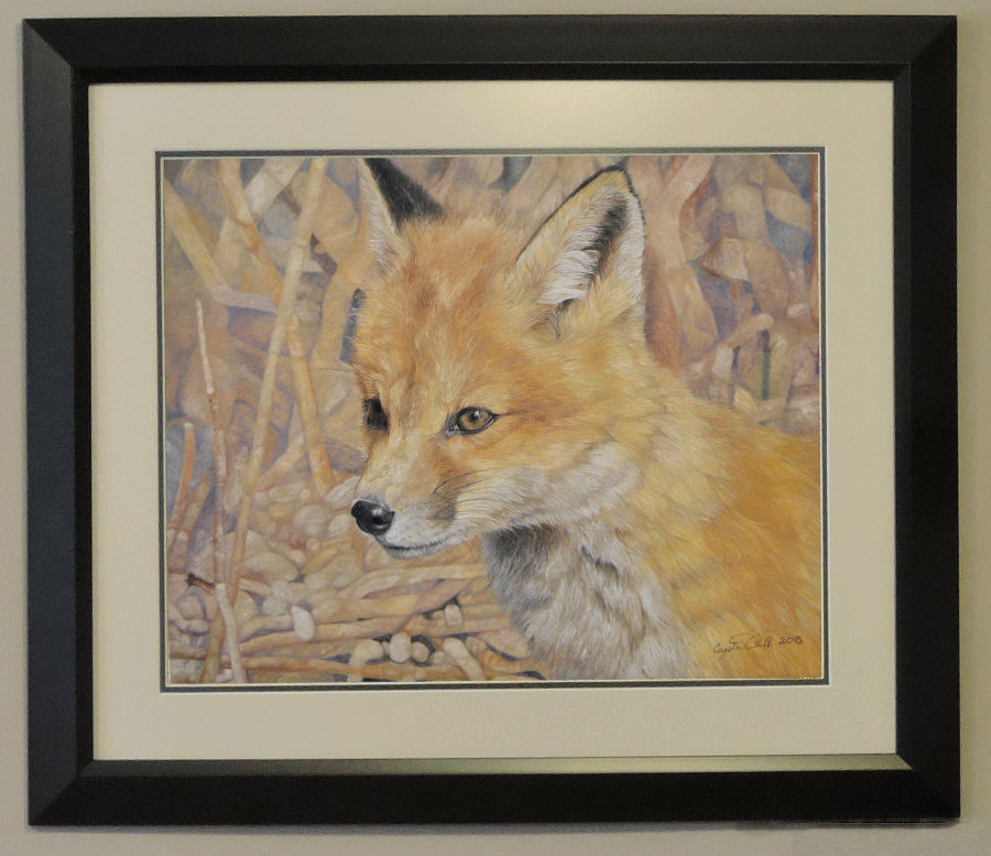 "Newt" 20x16" Framed Pastel Original image 0