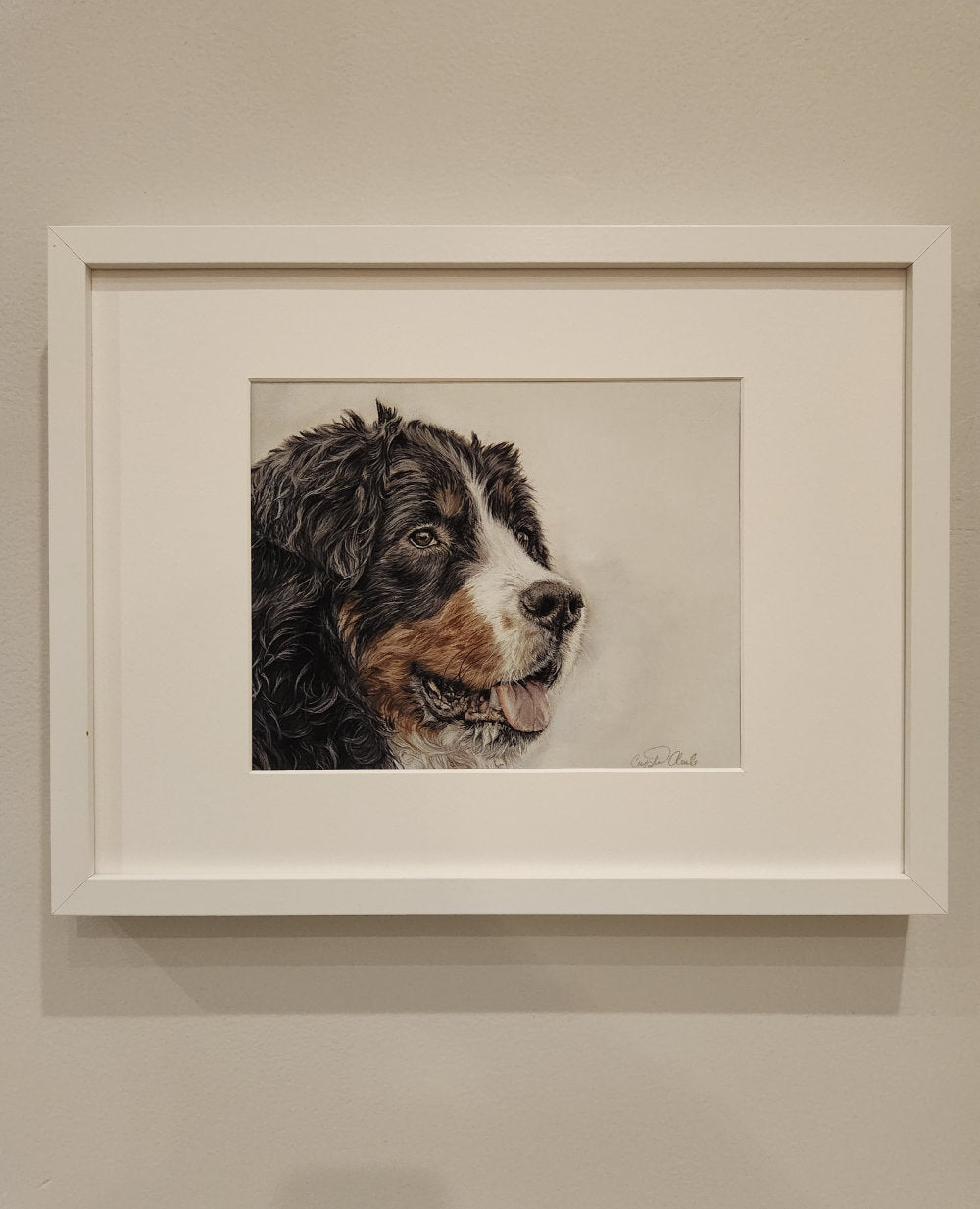 Bernese Mountain Dog Fine Art Giclee Print 'Sweet Smiles' image 4