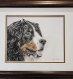 "Sweet Smiles" 10x8" Framed Pastel Original image 0