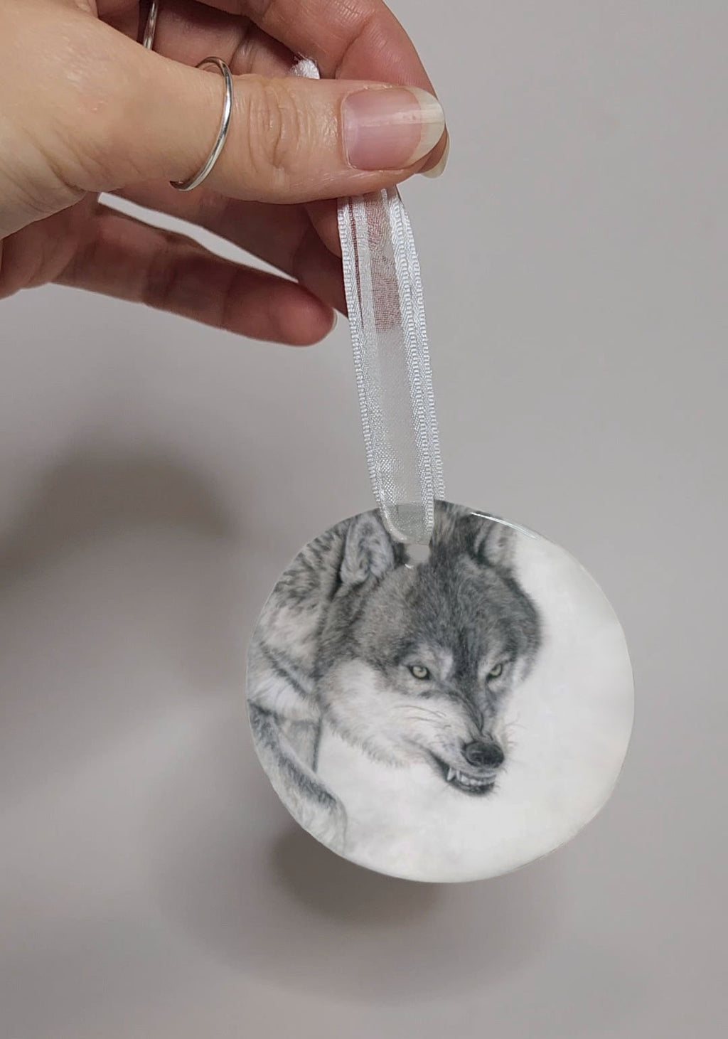 'She-Wolf' Ceramic Ornament image 0