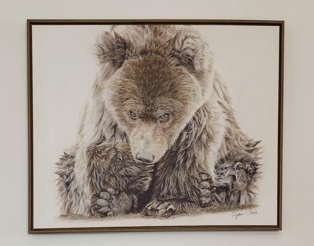 'Fierce' Framed Canvas Print image 0