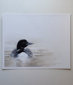 'Where the Stillness Begins' Original Loon pastel artwork image 7