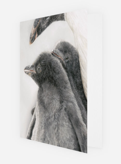 Greeting Card 'You're Not Alone' Penguins image 1