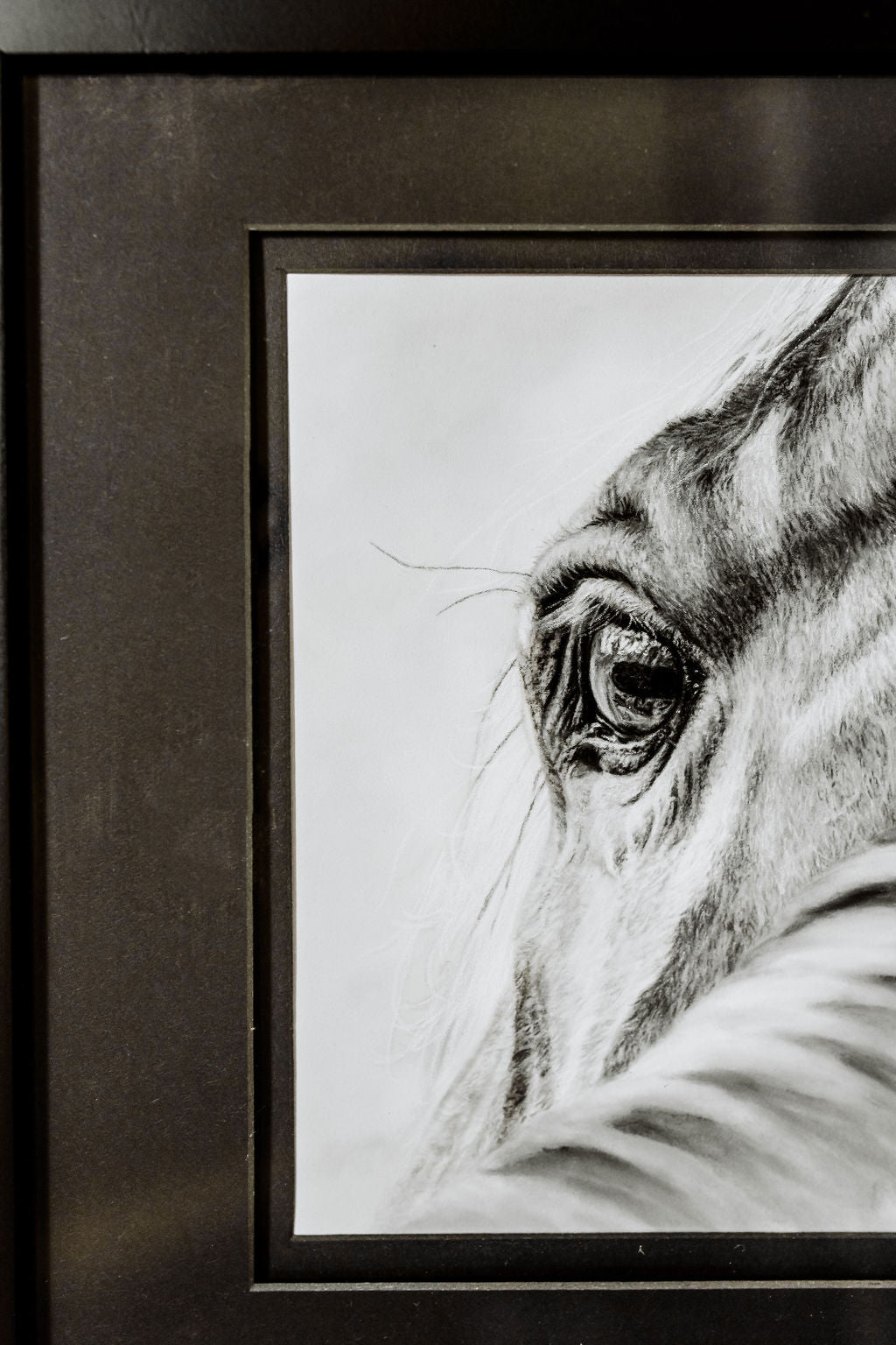 "A Glance from Eye to Eye'' 10x8" Framed Pastel Original image 7