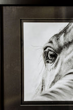 "A Glance from Eye to Eye'' 10x8" Framed Pastel Original image 7