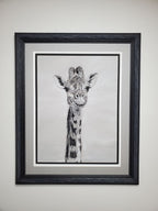 'Stretch and See' Original pastel giraffe artwork image 5