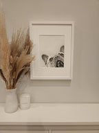 French Bulldog Pastel Original "I See You" Framed image 1