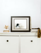 'Where the Stillness Begins' Original Loon pastel artwork image 2