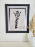 'Stretch and See' Original pastel giraffe artwork image 0