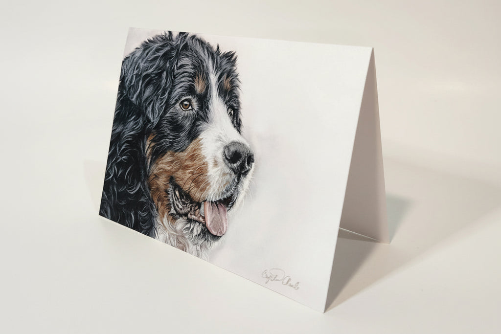 Greeting Card 'Sweet Smiles' Bernese Mountain Dog image 1
