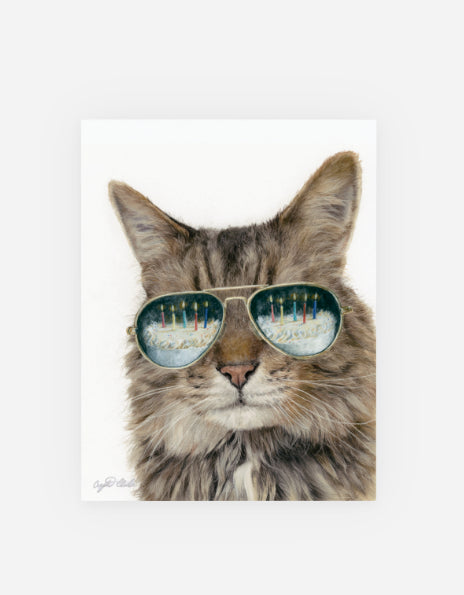 Birthday Greeting Card 'The Cat's Meow'