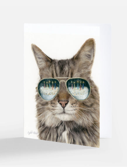 Birthday Greeting Card 'The Cat's Meow'