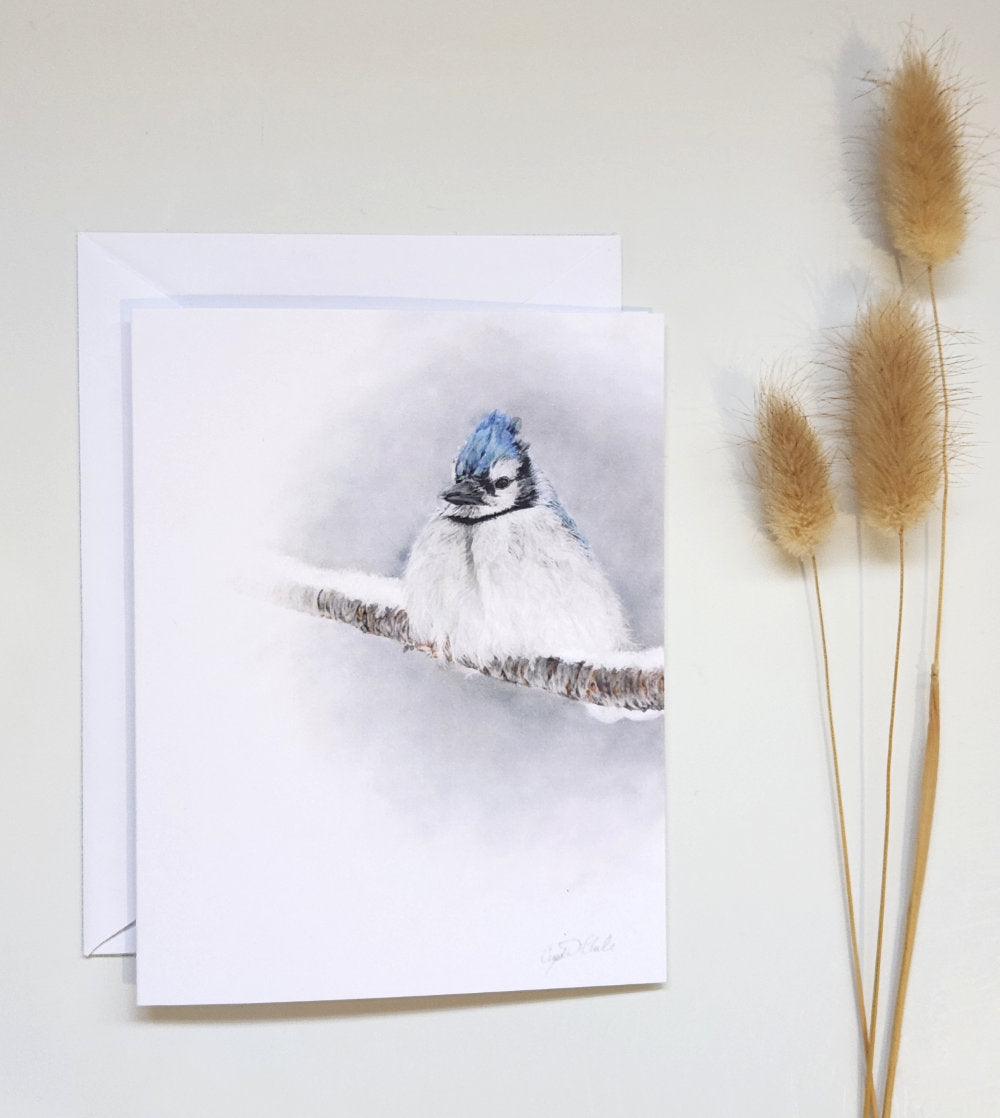 Greeting Card 'Resilience' blue jay image 0