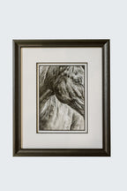 "Connection Beyond Words" 5x7" with black frame and double matting 