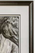 "Connection Beyond Words" 5x7" Framed Pastel Original showcasing the frame