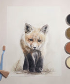 'Curiosity' Fox kit Fine Art Print image 4