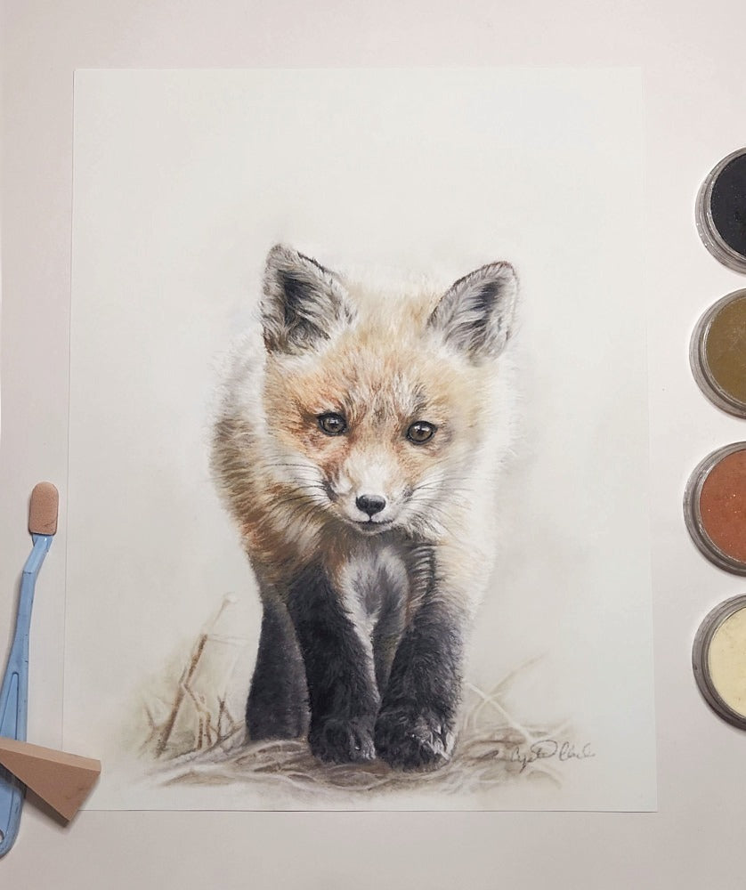 'Curiosity' Fox kit Fine Art Print image 4