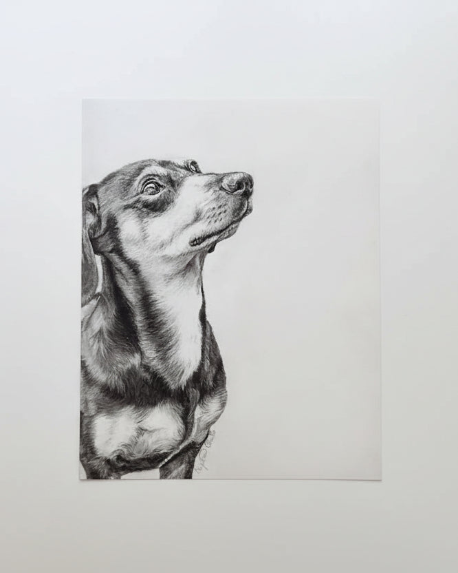 Dachshund Fine Art Giclee Print 'Moments Together' image 3