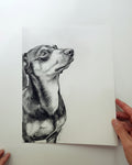 Dachshund Fine Art Giclee Print 'Moments Together' image 5