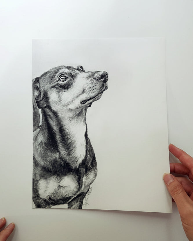 Dachshund Fine Art Giclee Print 'Moments Together' image 5