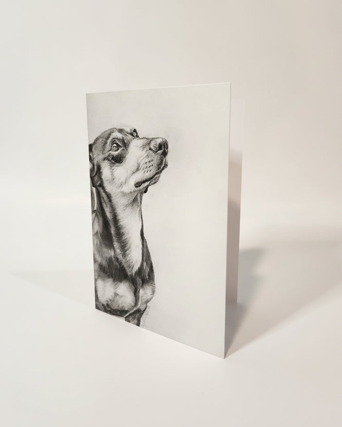 Greeting Card 'Moments Together' Dachshund image 1