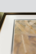 Framed artwork with a blurred background