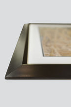 Framed artwork with a frame with a double matt