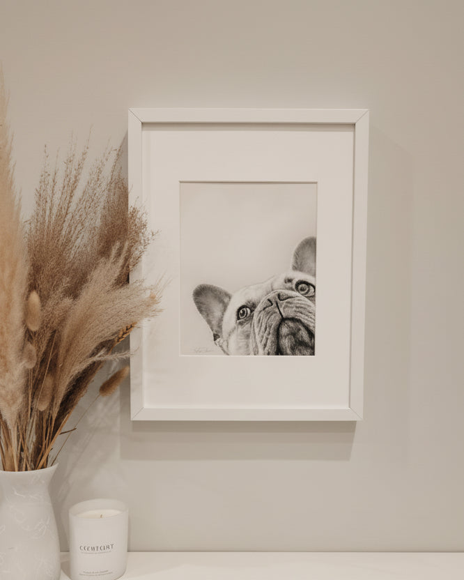 French Bulldog Fine Art Giclee Print "I See You" image 1