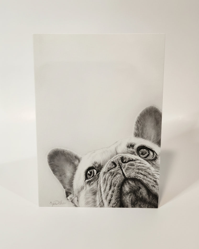 Greeting Card 'I See You' French Bulldog image 0