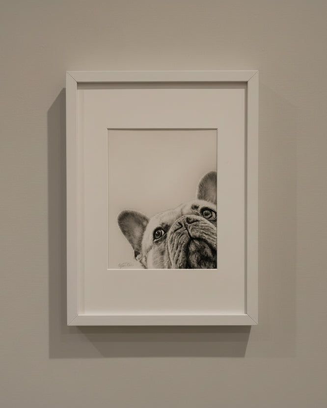 French Bulldog Fine Art Giclee Print "I See You" image 4