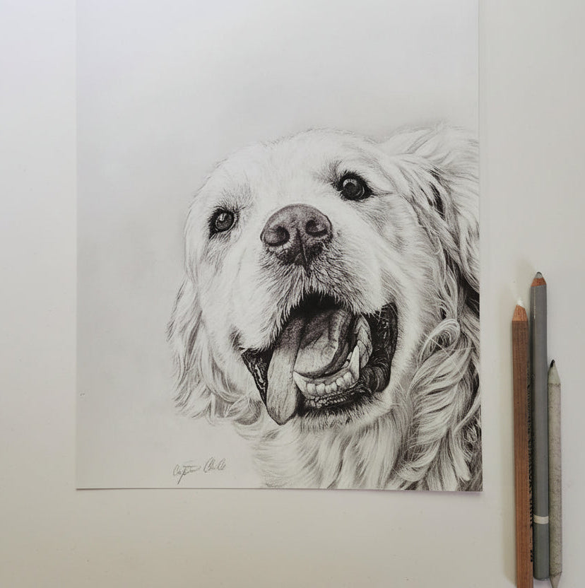 Golden Retriever Fine Art Giclee Print 'Moments of Joy' image 5