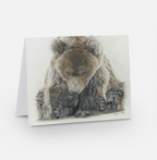 Greeting Card "Fierce" Bear Cub image 1