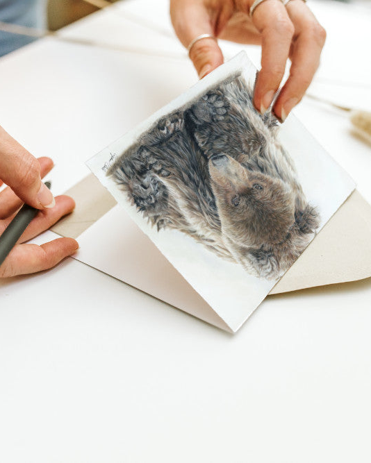 Greeting Card "Fierce" Bear Cub