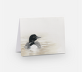 Greeting Card 'Where Stillness Begins' loon image 0