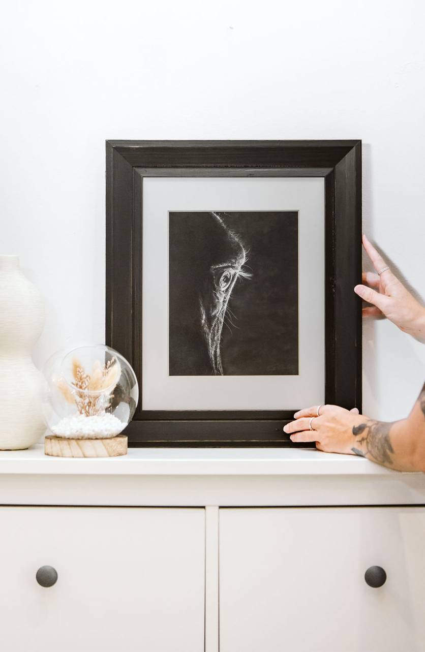 "A Loving Look Defined" 8x10" Framed Pastel Original image 2