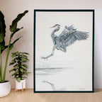 The Art of Landing' Framed Canvas Print in room