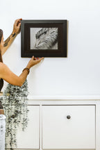 "A Glance from Eye to Eye'' 10x8" Framed Pastel Original image 4