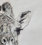 'Stretch and See' Original pastel giraffe artwork image 4