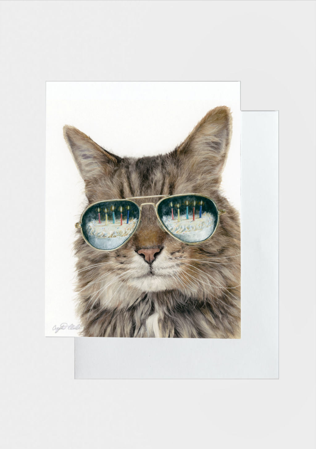 Birthday Greeting Card 'The Cat's Meow'