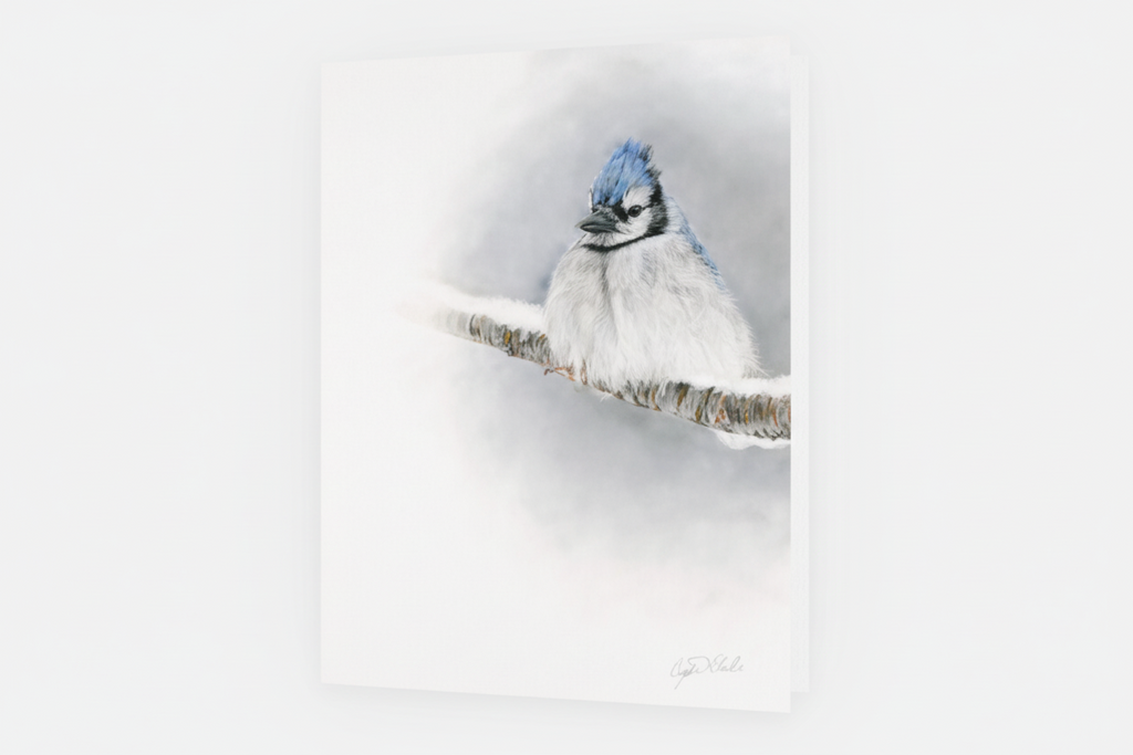 Greeting Card 'Resilience' blue jay image 1