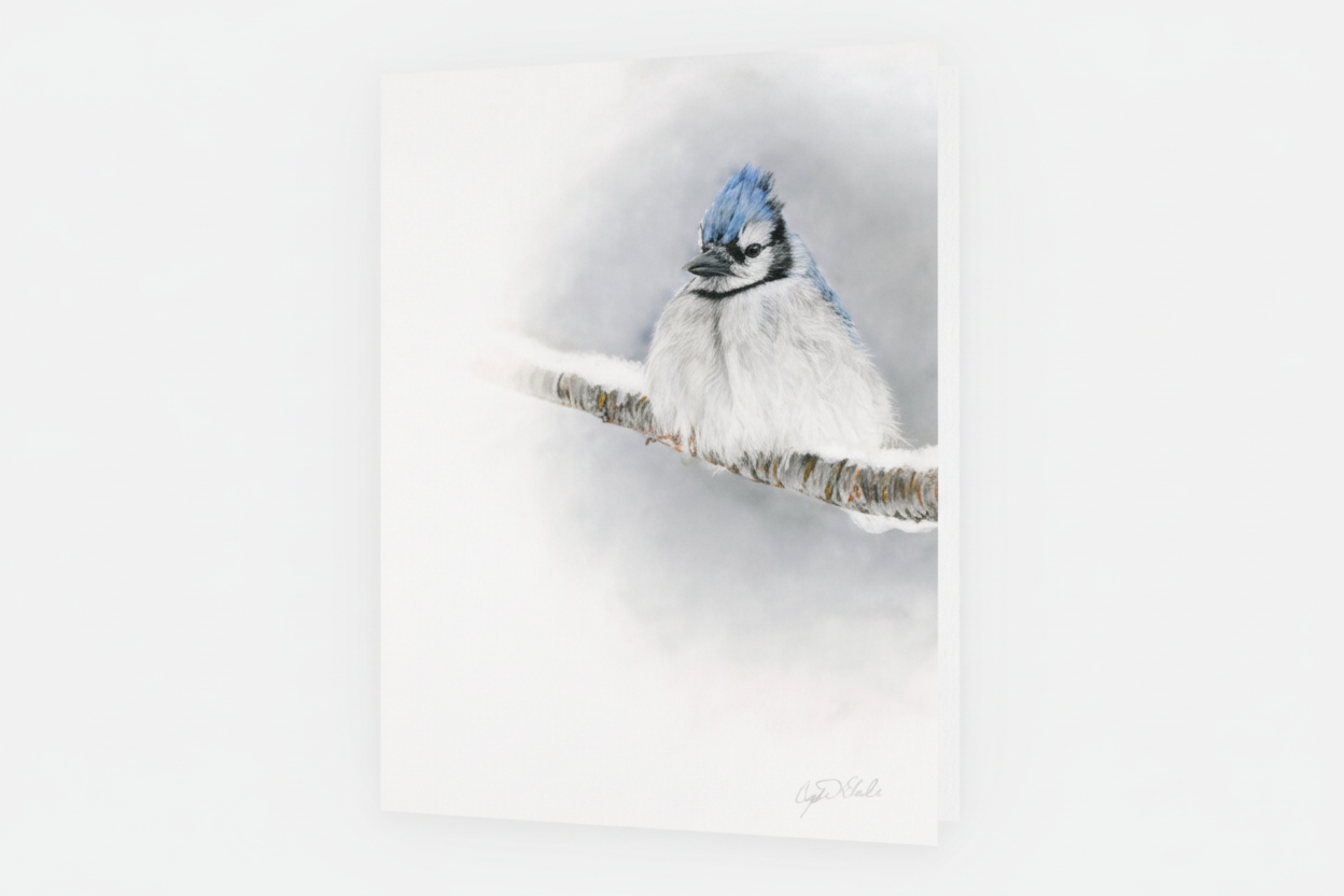 Greeting Card 'Resilience' blue jay image 1