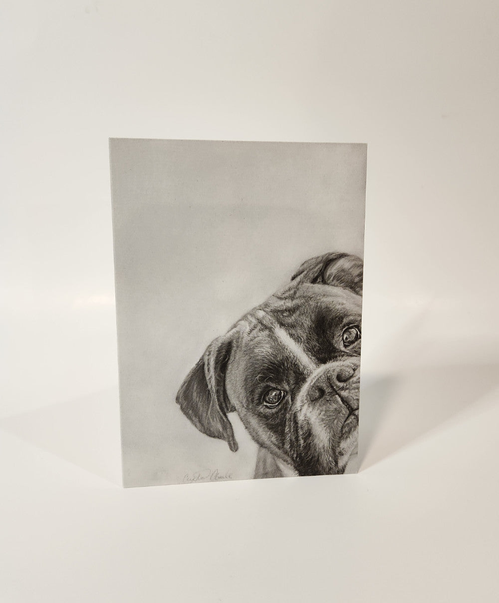 Greeting Card "Want to Play?" Boxer image 1