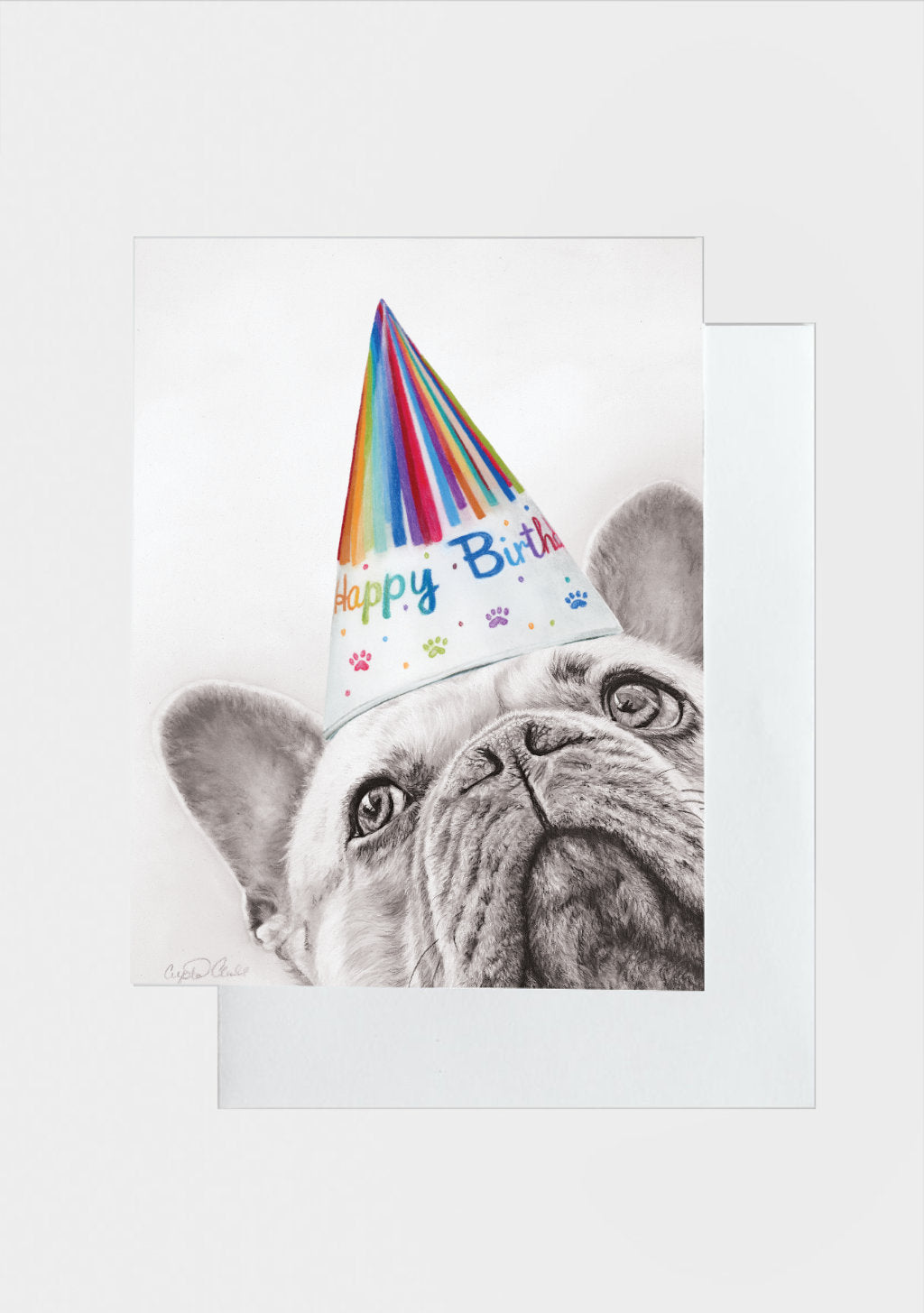 Birthday Greeting Card 'Born to Pawty'