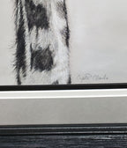 'Stretch and See' Original pastel giraffe artwork image 3