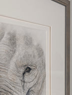 "With You" 16x20" Framed Original Elephant Pastel Artwork