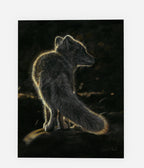 Greeting Card 'Light After Darkness' Arctic Fox image 0