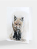 Illustration of a fox on a white background