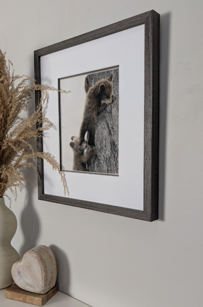 "With Me" 8x10" Framed Pastel Original of two Bear Cubs